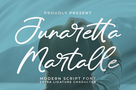 Junaretta Martalle, a Script Font by Integritype Studio