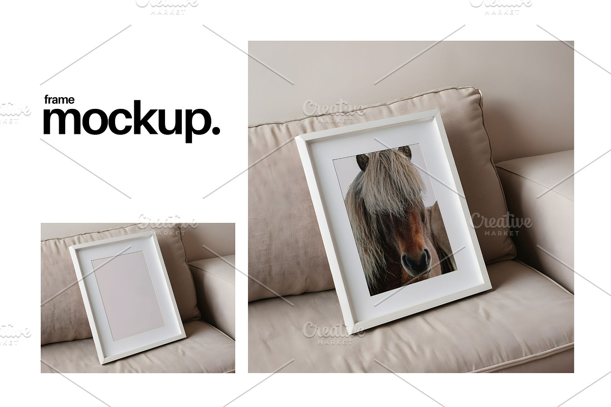 Frame Mockup #810, White Portrait, a Print Template by Kzara Visual Concepts
