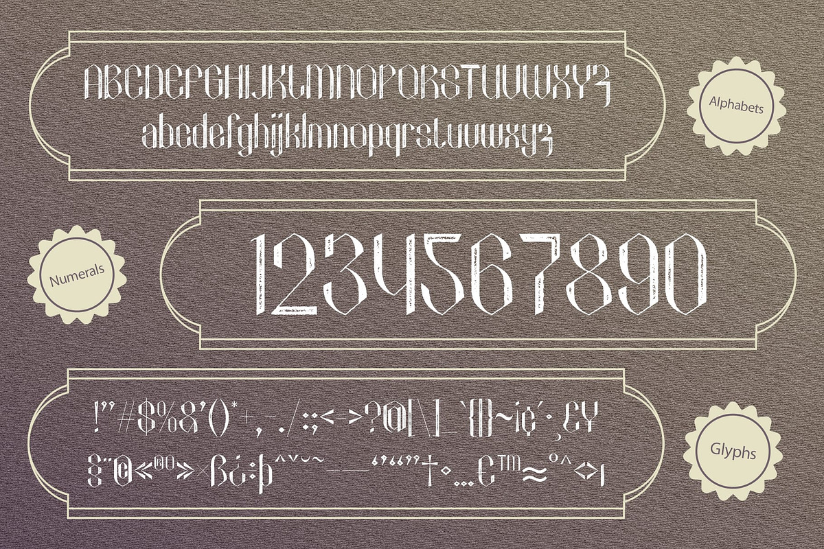 Eighart Vintage, a Sans Serif Font by Craft Supply Co. (Photo 3 of 8)