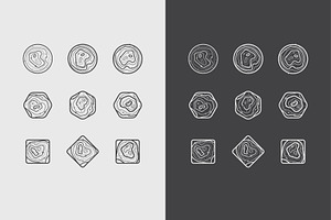 logos or tattoos with a map
