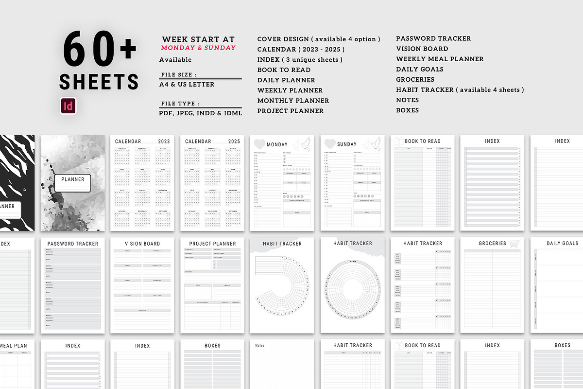 Ultimate Planner Bundle Pack, a Stationery Template by MNT-Creator (Photo 1 of 10)
