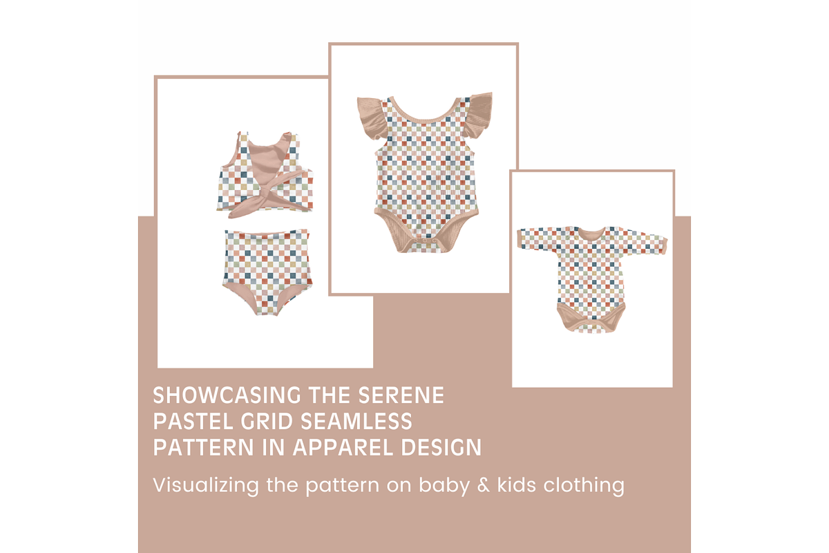 Serene Pastel Grid Seamless Pattern, a Pattern Graphic by OwlAndFern (Photo 8 of 11)