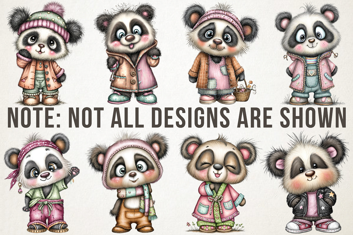 Black History Month Panda Clipart, an Illustration by RobertsArt (Photo 3 of 5)