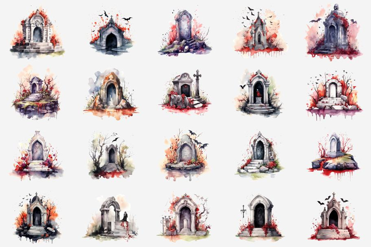 Dracula's Grave Halloween, an Illustration by Gemstone (Photo 2 of 12)
