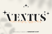 Ventus - Modern Display Typeface Fon, a Sans Serif Font by overlaytemplates (Thumbnail 1 of 5)
