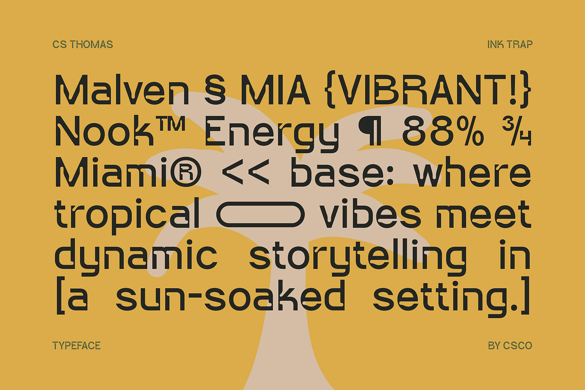CS Thomas – Inktrap Font, a Sans Serif Font by Craft Supply Co. (Photo 2 of 8)