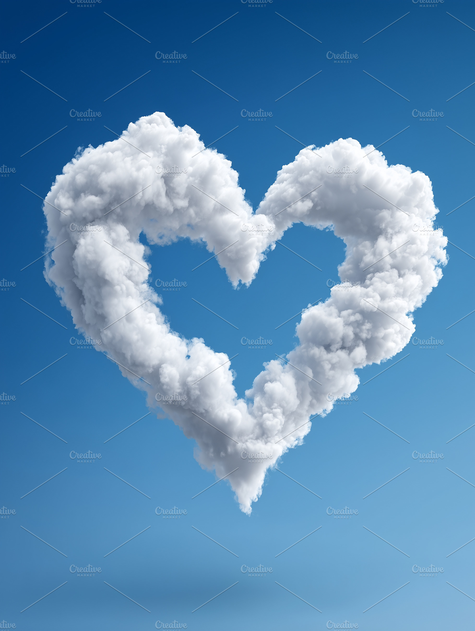 A fluffy white cloud in the shape of, a Nature Photo by MistyDay