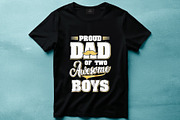 Father of Boys T shirt Design, a Graphic by Vector Portal (Thumbnail 4 of 5)
