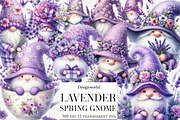 Lavender Spring Gnome Clipart, an Illustration by Designworld (Thumbnail 1 of 4)