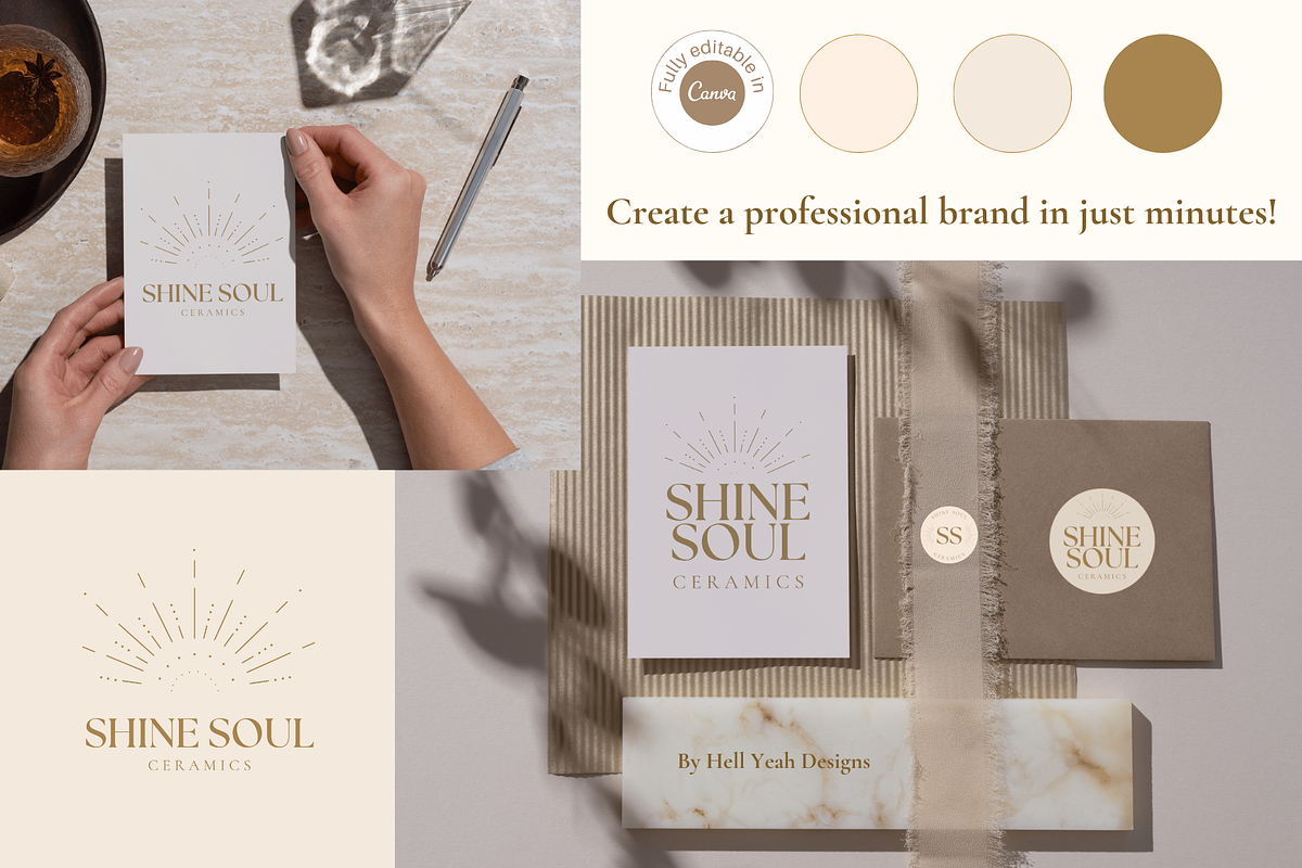 Elegant Brand Identity Logo Kit, a Branding & Logo Template by Hell Yeah Designs (Photo 4 of 6)