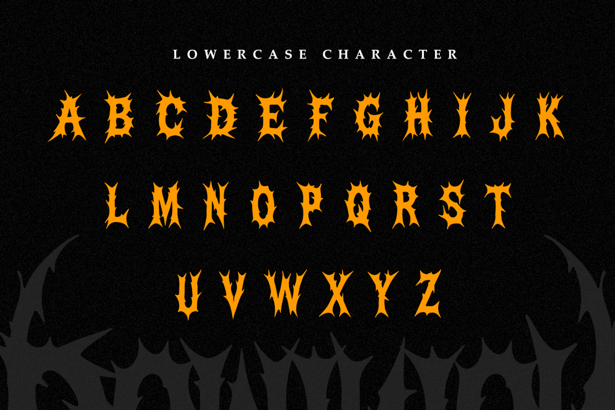 Vortex Dominion - Death Metal Font, a Blackletter Font by Masyafi Studio (Photo 7 of 9)
