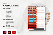 Minimal Wall Calendar 2027 Template, a Stationery Template by MstArtwork (Thumbnail 5 of 5)