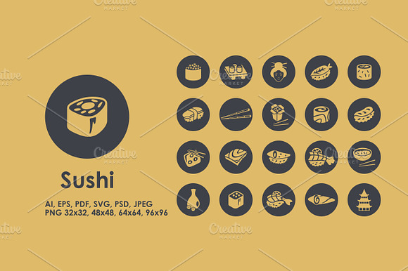 Sushi Icons