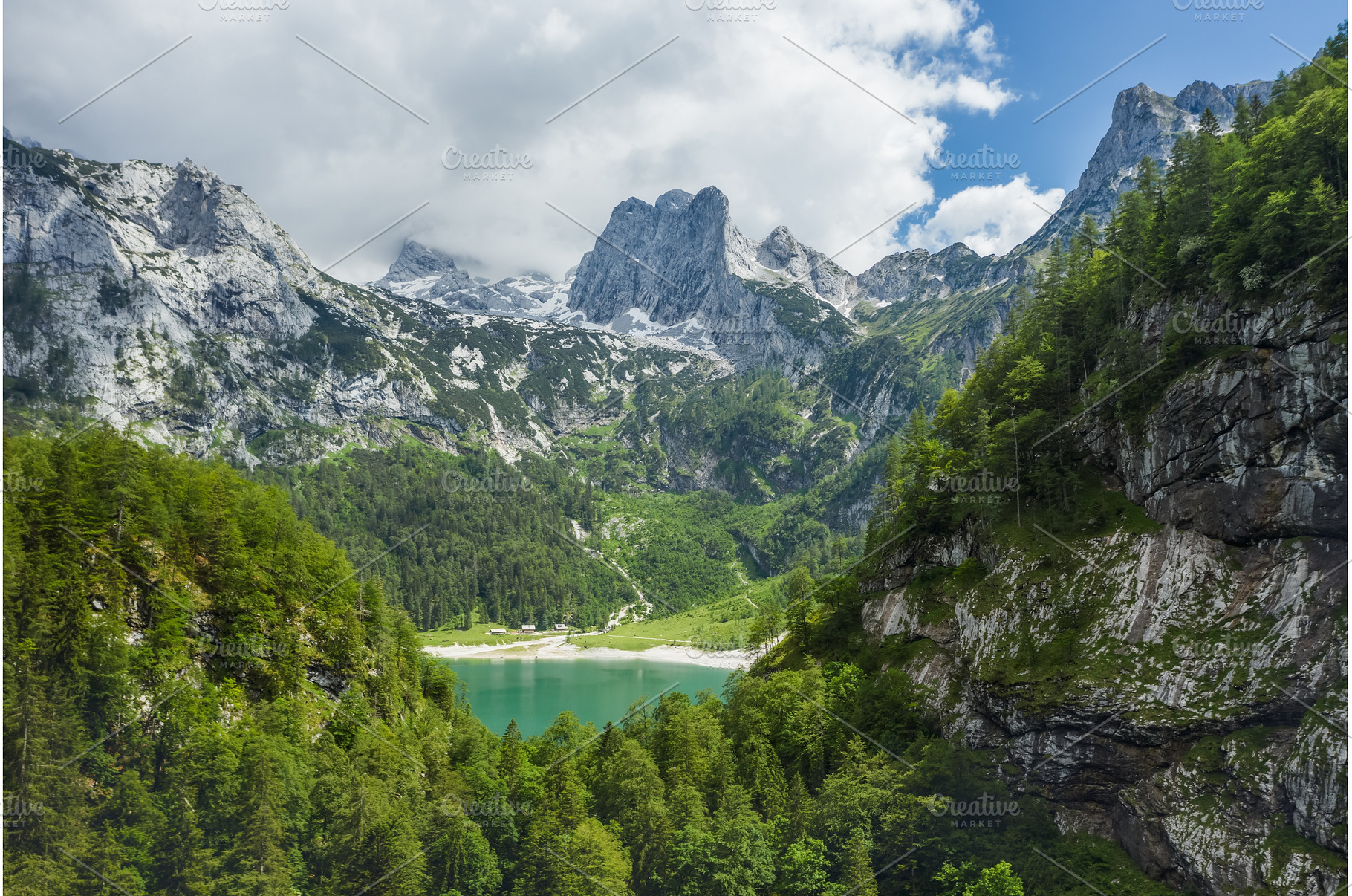 Upper Gosau and Dachstein summit, a Nature Photo by Igor Tichonow