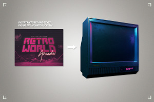 Retro Gaming Flyer CRT TV Poster