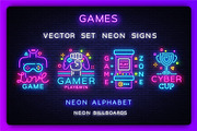 Games Neon Signs, a Decorative Illustration by Soifer Design (Thumbnail 2 of 5)
