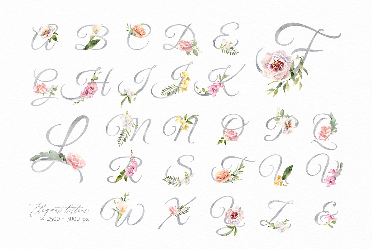 Exquisite Flora. Watercolor set., a Texture Illustration by Elegantia (Photo 6 of 13)