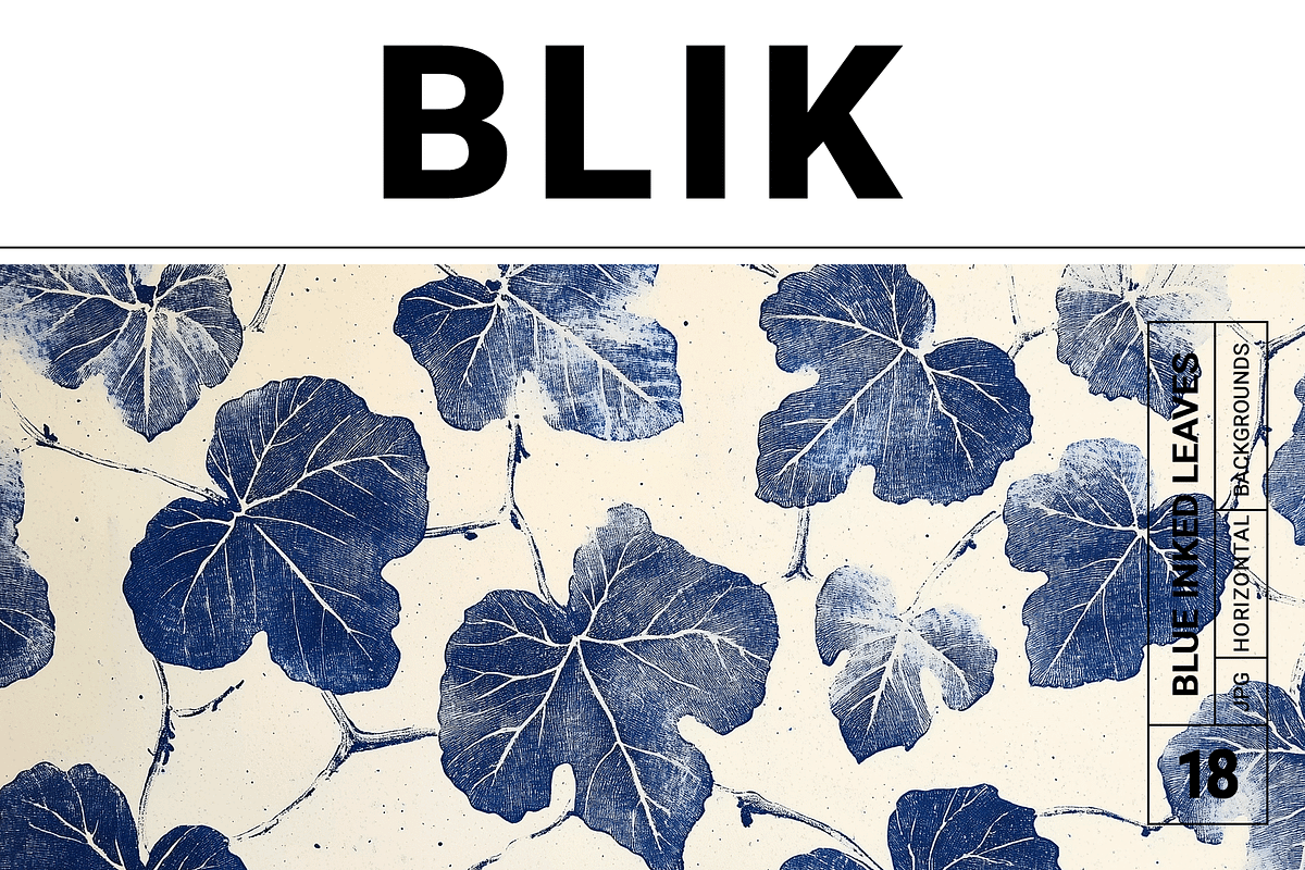 Blik Co. Organic Leaf Patterns, a Texture Illustration by milatovar (Photo 1 of 24)