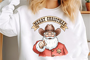 Merry Christmas Cowboy Santa Sublima, an Illustration by Libby Wishes (Thumbnail 3 of 6)