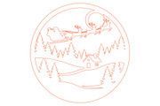 Christmas Sleigh Gnome Laser Cut, a Decorative Illustration by Rose Art (Thumbnail 2 of 3)