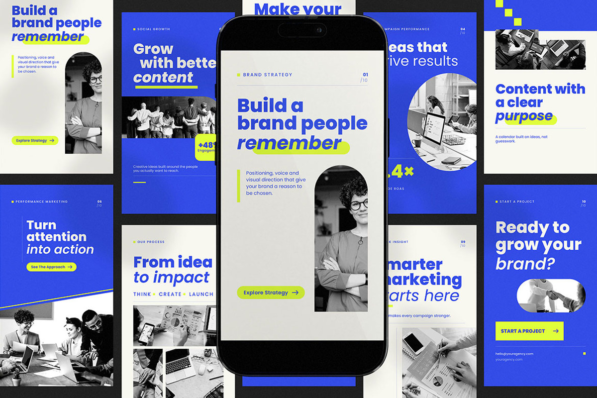 Bold Creative Agency Instagram Story, a Social Media Template by Pitchlook.Studio (Photo 3 of 3)