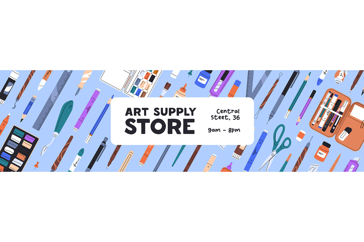 Art tools, stationery set, templates, an Education Illustration by PaperTrident (Photo 8 of 9)