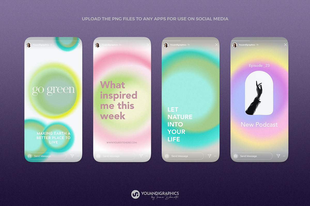 Gradient Orbits - Abstract Elements, a Background Graphic by Youandigraphics (Photo 7 of 13)