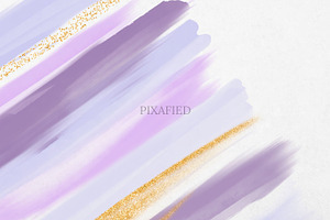 Purple Watercolour Brush Stroke