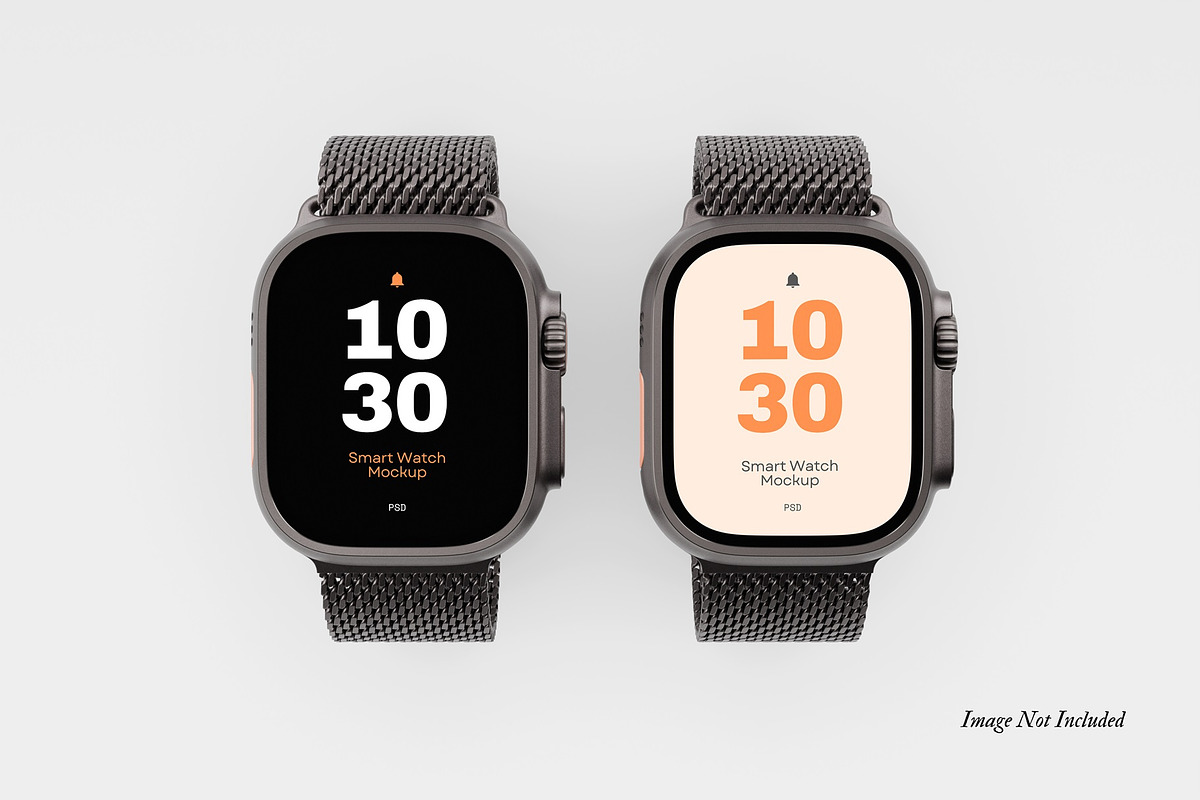 Apple Watch Ultra Mockup v1, a Wearable Device Mockup by DSNA Mockup (Photo 3 of 6)