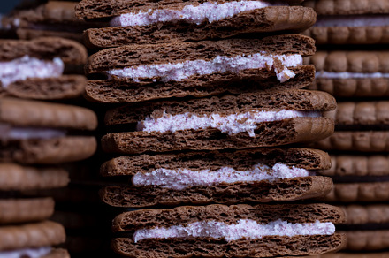 puff pastry chocolate chip sandwiches with creamy filling, a Food & Drink Photo by MyPhotos
