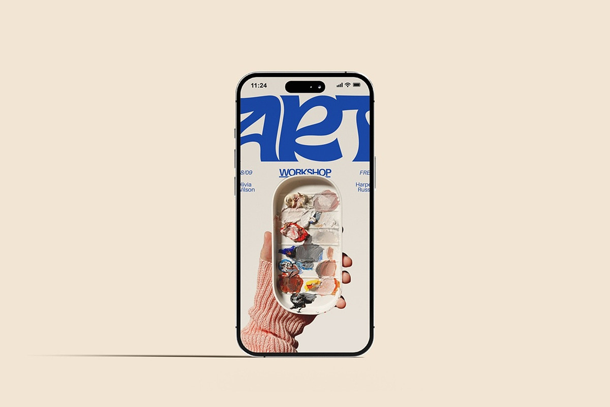 Minimal iPhone Mockup, a Device Mockup by Sweetdady (Photo 2 of 4)