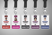 Simple Business ID Badge 021, a Card Template by Tzochko (Thumbnail 5 of 5)