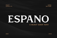 Espano - A Heavy Serif Font