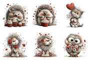 Valentines Day Animals Clipart PNG, an Illustration by SinaCreation (Thumbnail 4 of 11)