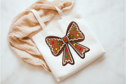 Christmas Cookie Bow PNG, an Illustration by Watercolor design (Thumbnail 2 of 3)