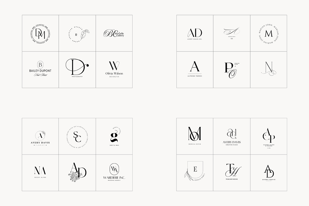 Monogram Logo Kit Bundle, a Branding & Logo Template by Studio Kumo (Photo 12 of 14)