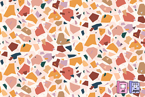 Colorful Terrazzo Pattern, a Pattern Graphic by MISS CHATZ