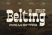 CS Belting Stamp, a Slab Serif Font by Craft Supply Co. (Thumbnail 1 of 8)