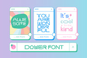 Dower - Playful display font, a Sans Serif Font by creativemedialab (Thumbnail 2 of 10)