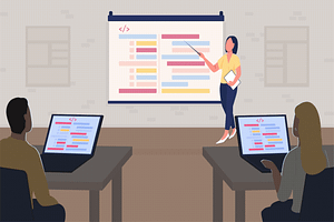 Animated programming lesson