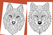 DOG MANDALA COLORING BOOK FOR ADULTS, an Animal Illustration by Sourcedigi (Thumbnail 3 of 3)