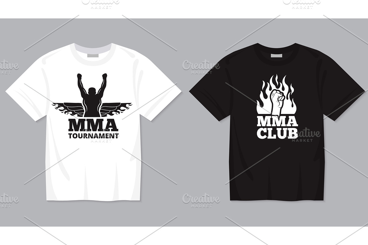 MMA fighting. t shirt design, a Sport Illustration by Onyx