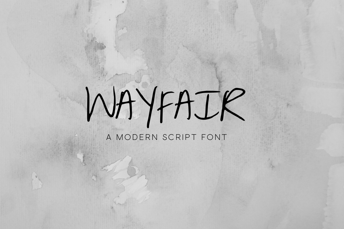 Wayfair - Modern Script Font - SALE preview 2