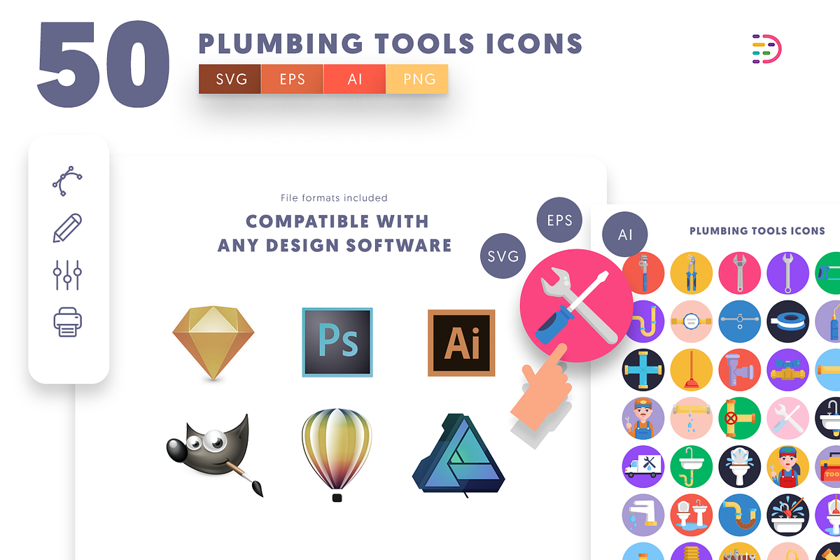 50 Plumbing Icons, an Icon by Dighital (Photo 9 of 10)