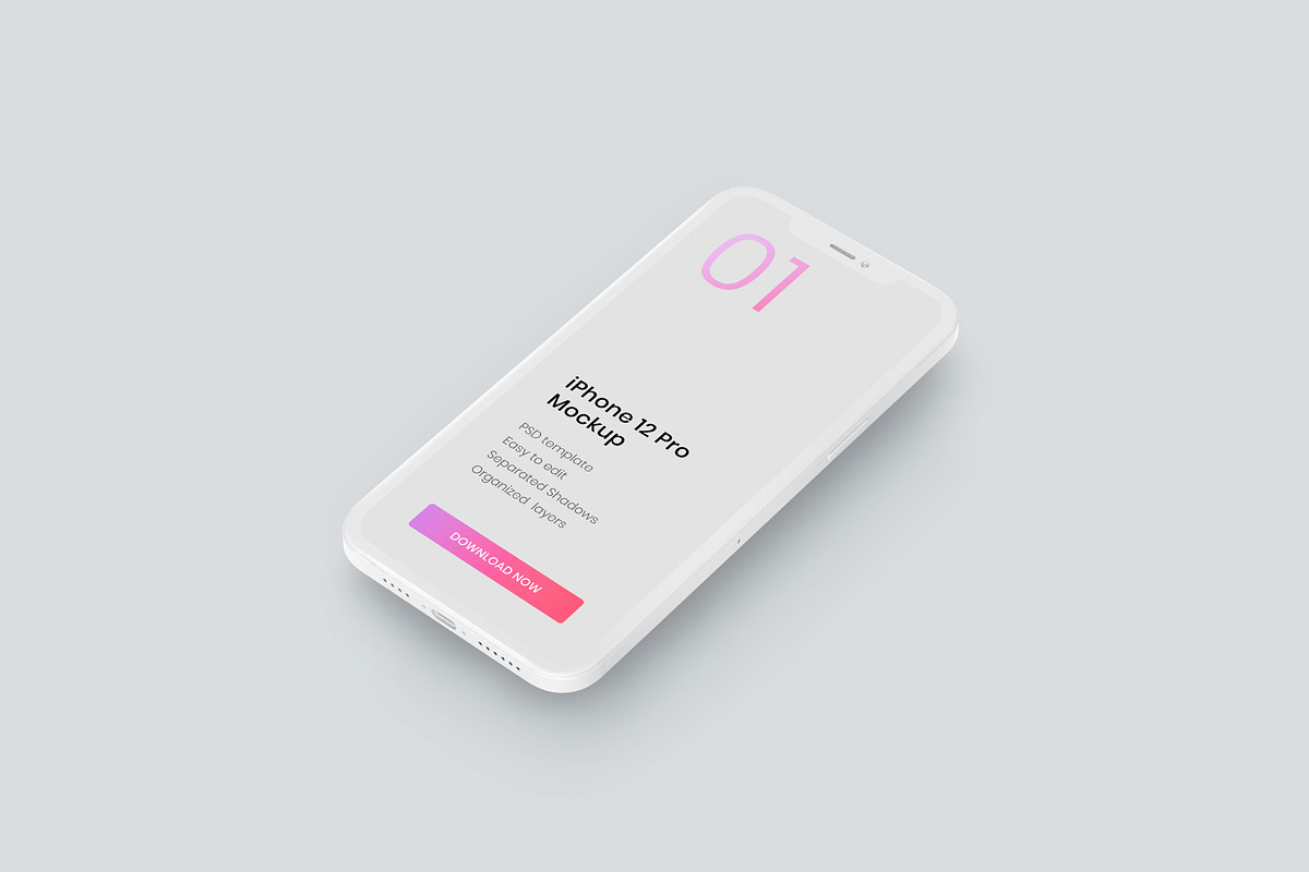 iPhone 12, 13, 14 Pro Clay Mockup, an iPhone Mockup by Deeplab (Photo 15 of 53)