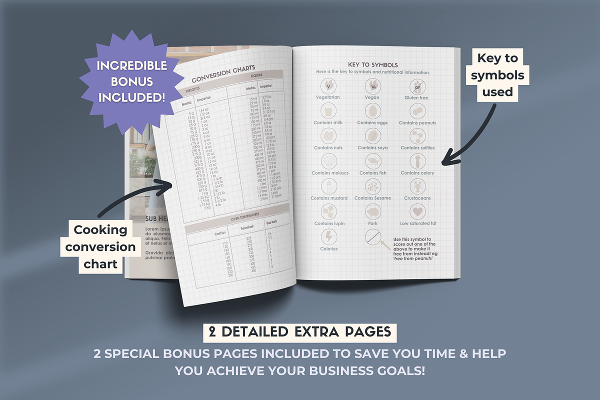Recipe ebook Canva Template | Slate, a Templates & Theme by Monarch 21 Design (Photo 8 of 9)