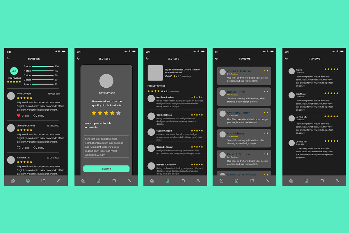 Black Reviews, Opinions Comments App, an App Template by nagaredesignstudio (Photo 2 of 2)