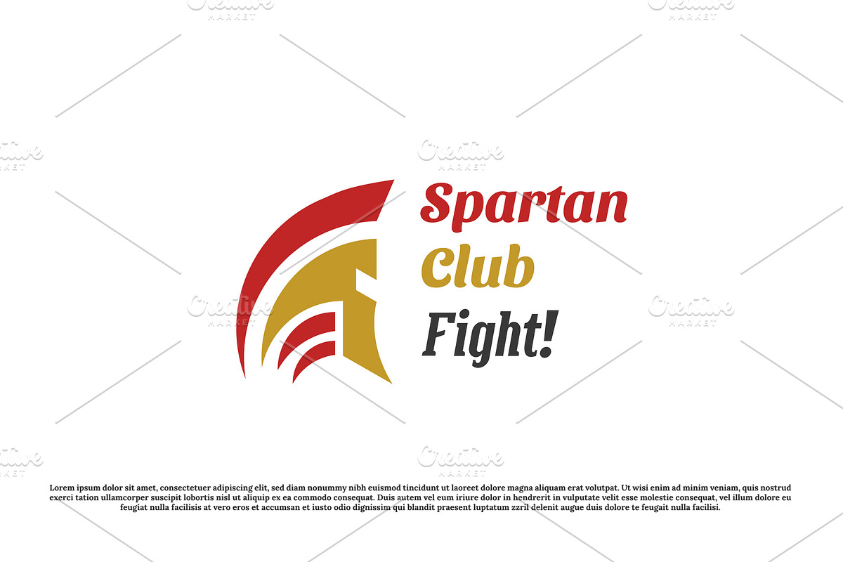 Spartan Fighter Logo Design Icon, a Branding & Logo Template by Morvana Crew