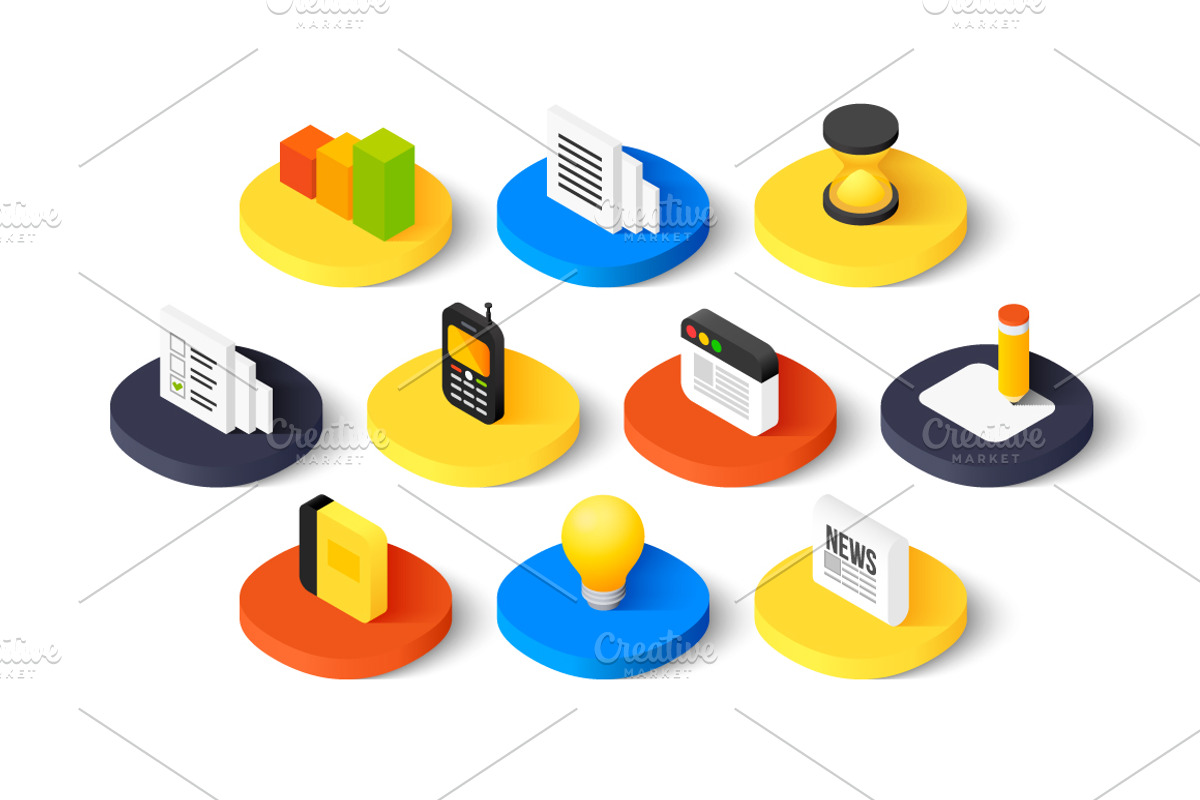 Isometric icons - Business, an Icon by sidmaydesign (Photo 3 of 3)