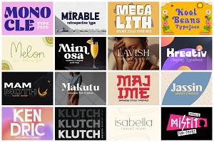 The Creator Font Bundle - 336 Fonts!